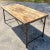 Mid 20th Century Vintage Boho Reclaimed Wood Plank Folding Table For Sale - Image 4 of 6