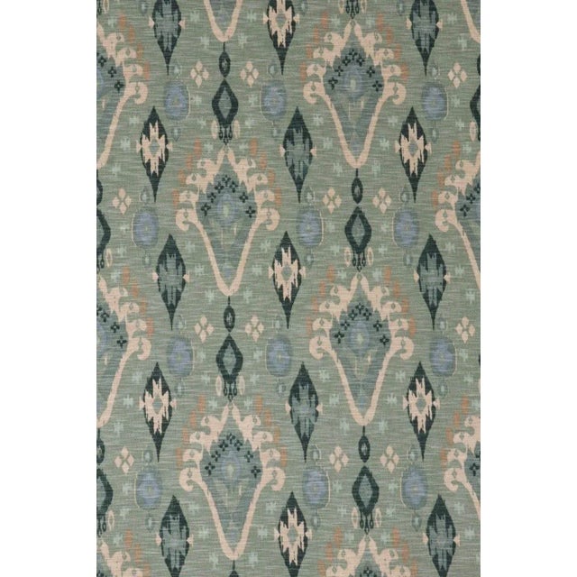 Iliv Boho Sage Ikat Fabric - Sample For Sale