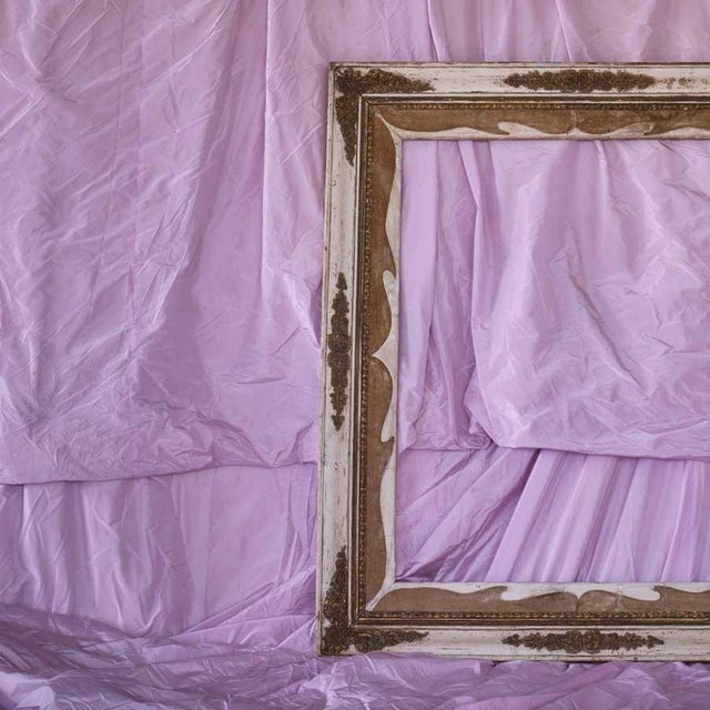 Vintage French Wood Carved Frame, 1940s For Sale - Image 3 of 4