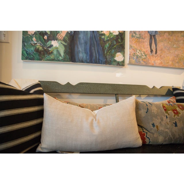 Neutral Linen Lumbar Pillow Chairish