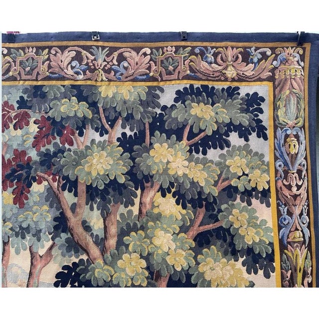 French Verdure Tapestry With Bird For Sale - Image 4 of 9