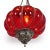 Indian Vintage Red Pumpkin Lantern For Sale - Image 3 of 6