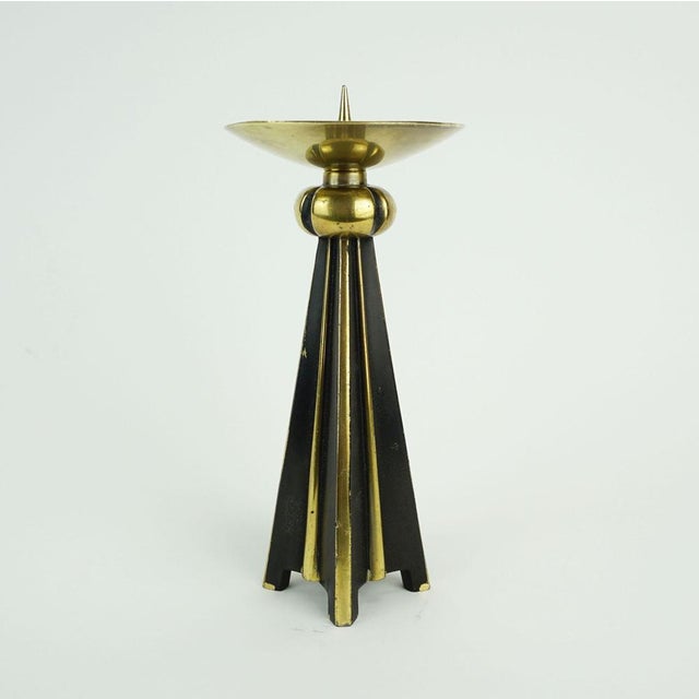 Mid century modern candle holder designed by German goldsmith and industrial designer Klaus Ullrich in the 1950s and...