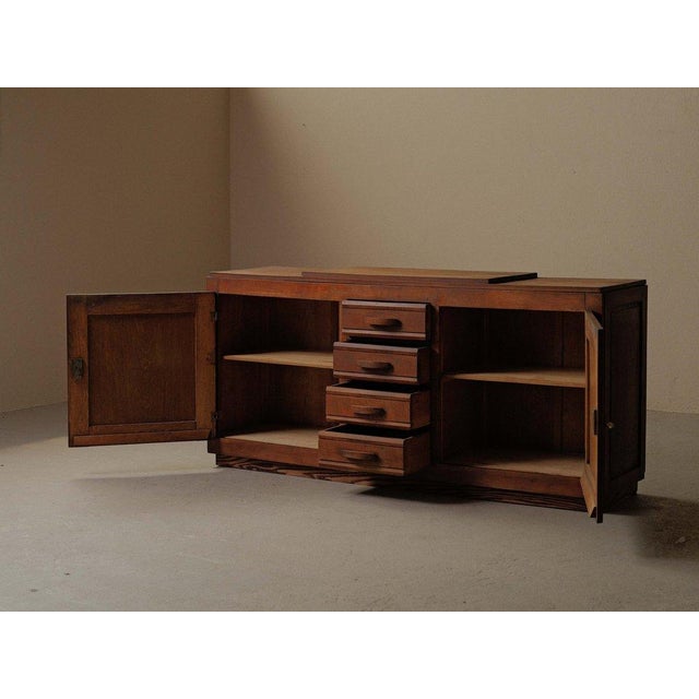 French Art Deco Oak Sideboard, 1940 For Sale - Image 6 of 18