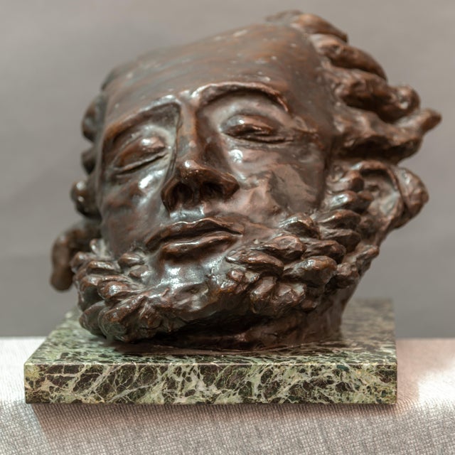 1920s Elisabetta Mayo Daloisio, Figurative Sculpture, 1925, Bronze on a Marble Base For Sale - Image 5 of 7