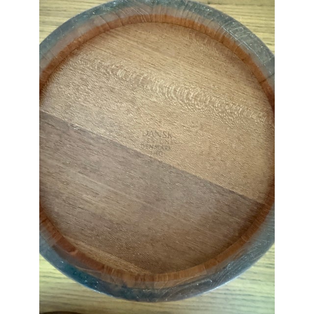 Mid 20th Century Vintage Dansk Designs Staved Teak Ice Bucket by Jens Quistgaard, Denmark, C. 1960s For Sale - Image 5 of 7