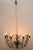 Hammered Leaves 8-Arm Chandelier Attributed to Lobmeyr, 1950s For Sale - Image 4 of 8