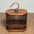 1980s Vintage Rosewood Cricket Cage | Small Oval Hanging Box | Asian Chinoiserie Decor For Sale - Image 5 of 9