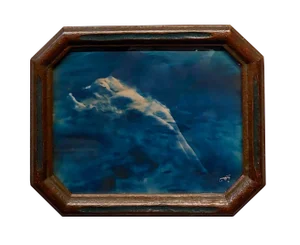 Edward Sheriff Curtis 1910s Floating Aphrodite-Blue Toned Silver Gelatin Photo