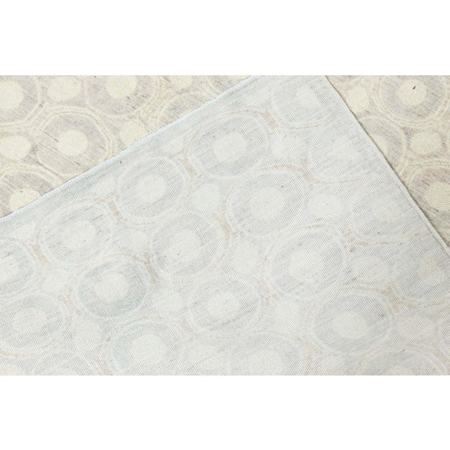 Textile Contemporary Circular Design Handmade Silk Rug by Doris Leslie Blau For Sale - Image 7 of 7