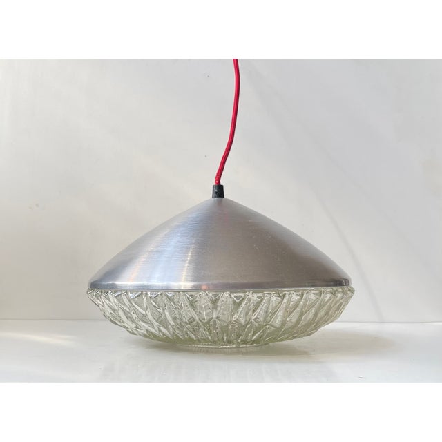 Mid-Century UFO Pendant Lamp from Vitrika, Denmark, 1960s For Sale - Image 9 of 9