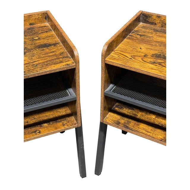 West Elm Pair of Modern West Elm Night Stands For Sale - Image 4 of 8