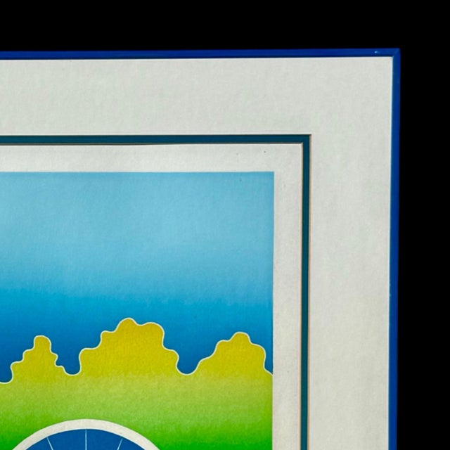 Mid 20th Century Vintage Thom De Jong Postmodern Pop Art Aquatint Prints Country Fair & Danish Village, Signed, Pair For Sale - Image 5 of 7