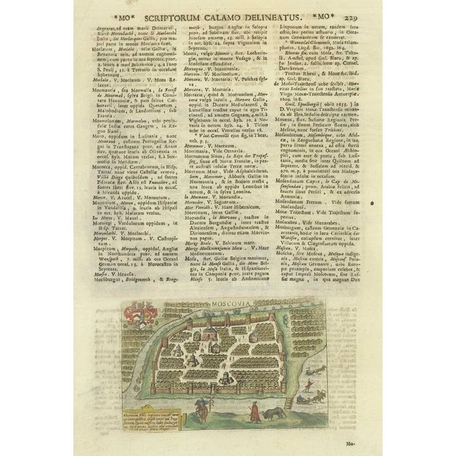 Miniature Map of Moscow For Sale - Image 3 of 3