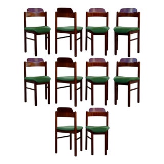 Large Scandinavian Style Teak Chairs, 1960s, Set of 20 For Sale