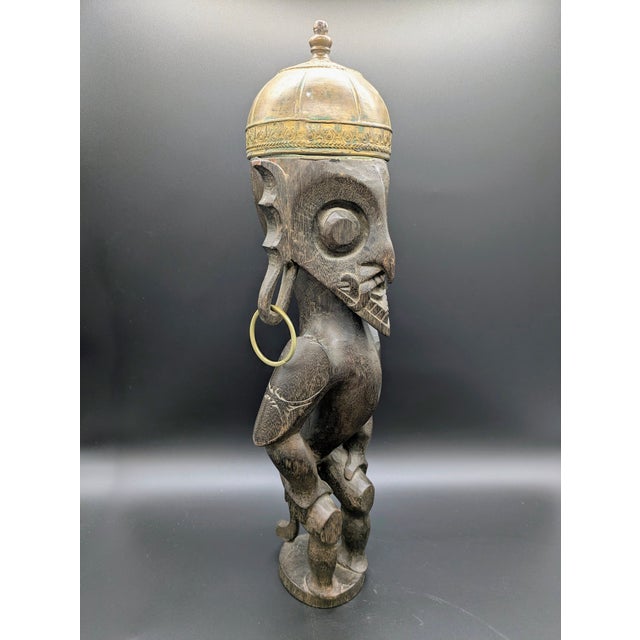 Traveling Man Treasures is selling this excellent handcrafted 1940s-1950s Dayak Bahau ancestral/guardian statue from...
