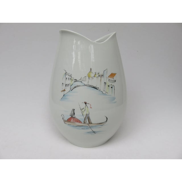 German Handpainted Vases from Hutschenreuther, 1950s, Set of 2 For Sale - Image 13 of 18