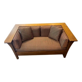 Stickley Mission Oak Loveseat For Sale