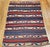 Red Vintage Caucasian Kilim Rug, Handwoven Wool, Geometric Stripes, Blue & Ivory, 6' x 8' For Sale - Image 8 of 8