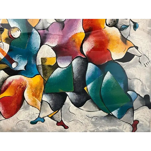 David Schluss Midnight Celebration Serigraph Hand Signed , Numbered & Stamped 1995 For Sale - Image 4 of 11