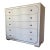 Large White Dresser With Platinum Detailing For Sale