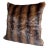 Vintage Geometric Muskrat Real Fur Pillow For Sale - Image 11 of 13