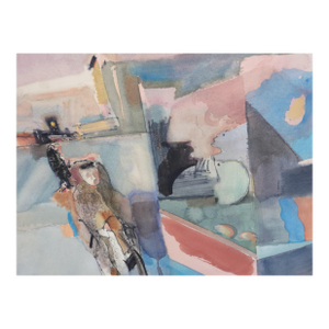 Abstract Watercolor Painting by Bruce Ertle Dated 1979