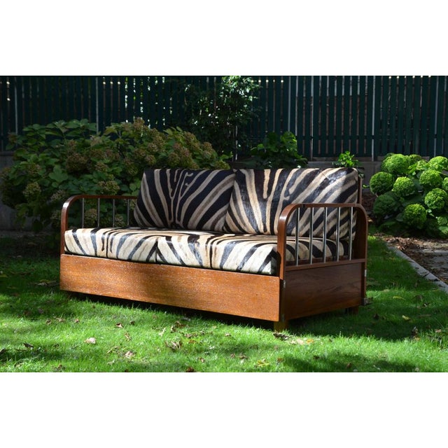 Lounger Sofa H-215 by Jindrich Halabala for Up Zavody, 1930s For Sale - Image 14 of 15