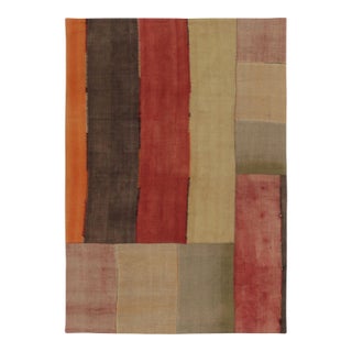 Vintage Turkish Patchwork Rug With Multicolor Geometric Design - Rug & Kilim For Sale
