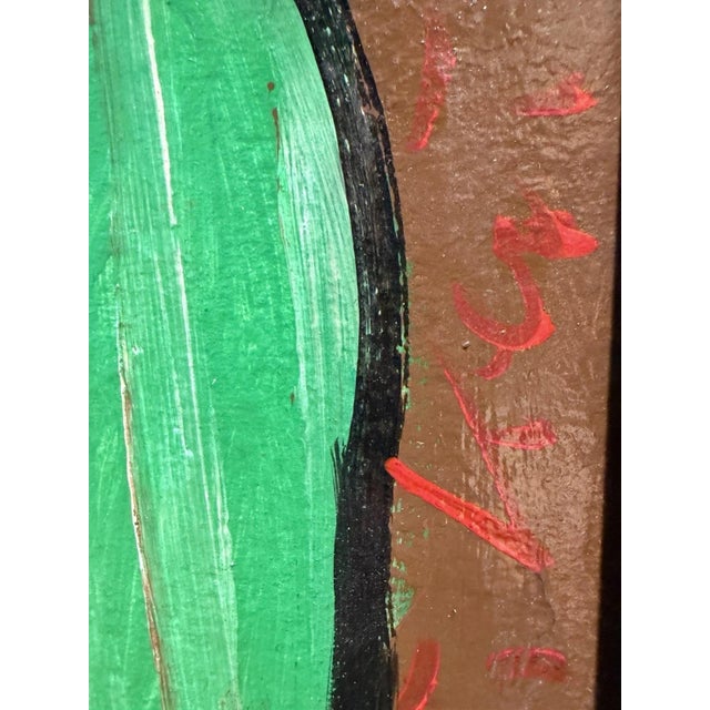 Keil Peter Robert, Faces Abstract Naive New Wild Ones, 1980s, Oil on Canvas For Sale - Image 3 of 13