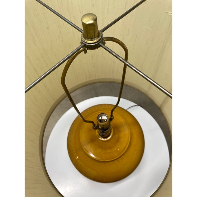 Large Frederick Cooper Crackle Glazed Porcelain Ginger Jar Table Lamp and Frederick Cooper Barrel Shade - a Pair For Sale - Image 9 of 13