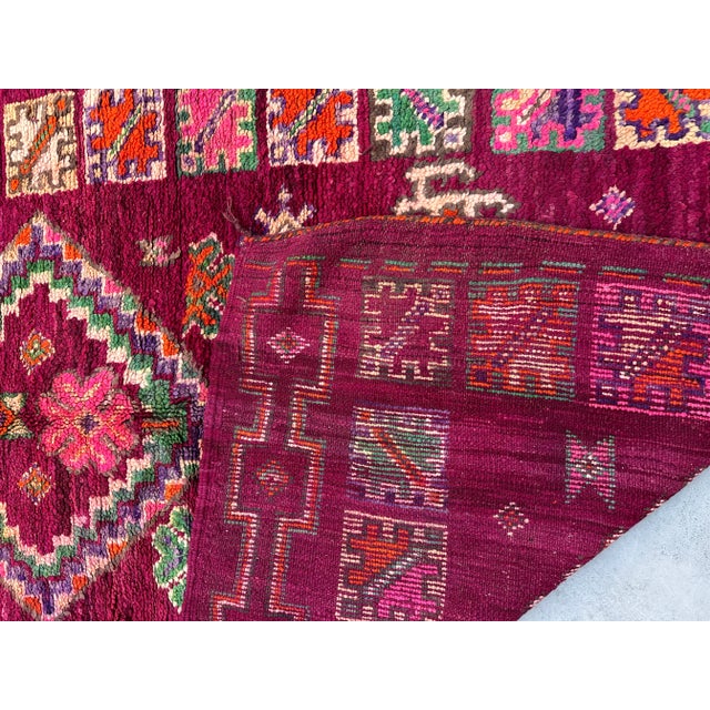 Textile Moroccan Boho Tribal Rug - 5'6" X 10'11" Ft For Sale - Image 7 of 10