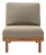 Rishon Dark Teak Outdoor Lounge Chair – Classic Cushion Edition in Sunbrella Taupe For Sale