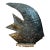 Vintage Plaster Textured Abstract Fish Sculpture For Sale
