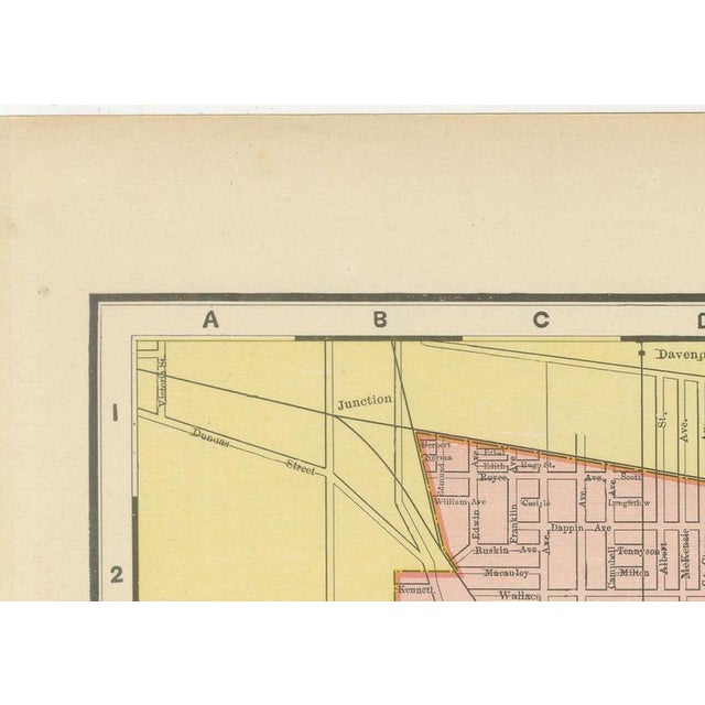 Antique Map of Toronto with Queens Park by Rand McNally, 1899 For Sale - Image 6 of 12