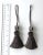 Petite Pair of Ash Gray and Stone Colored Beaded Key Tassels. These muted smoky ash and light stone colored tassels are a...