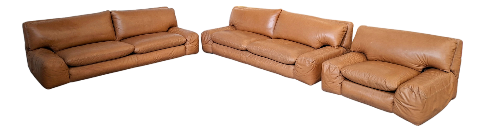 Bengodi Sofa Set by Cini Boeri for Arflex Italia, 1970, Set of 3