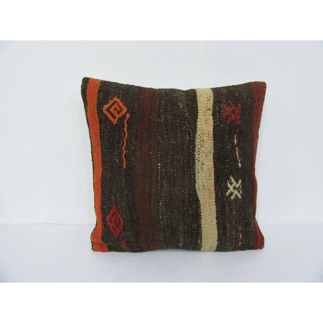 Striped Kilim Pillow Cover For Sale - Image 4 of 4