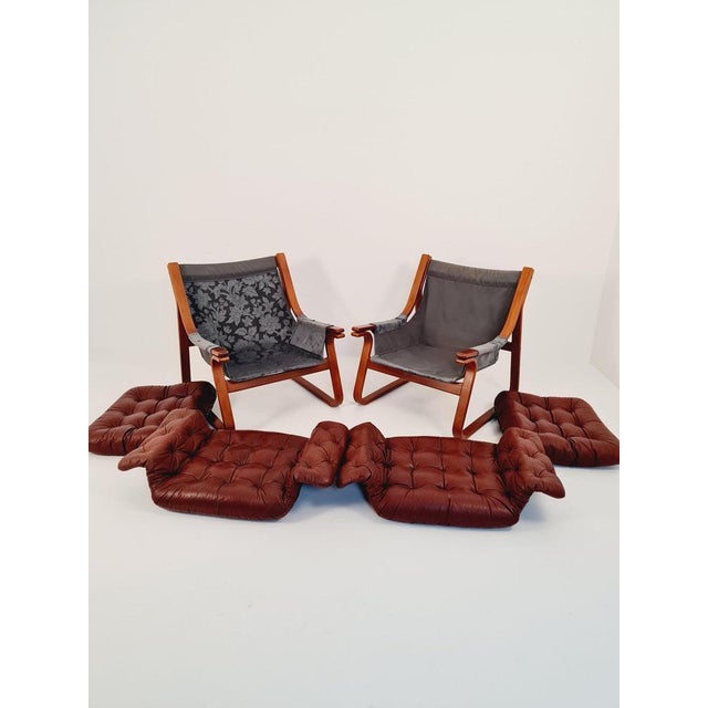 Scandinavian Easy Chairs by Carl-Henrik Spark for Ulferts Sweden, 1970s, Set of 2 For Sale - Image 9 of 11