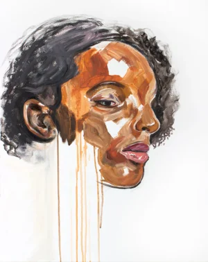 "Mend No. 19" Contemporary Original Portrait Oil Painting by Elizabeth Becker