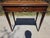 Late 19th Century Antique English Oak Fold Over Writing Game Table Desk Drawer Edwardian c.1900 For Sale - Image 5 of 10