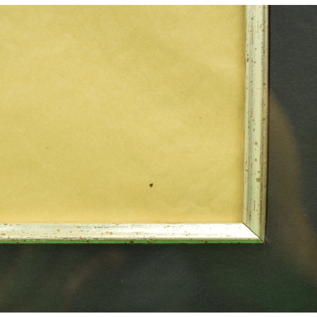 Art Sz: 9"H x 6'W Frame Sz: 18"H x 14 1/2"W w/ silver gilt frame Watercolour