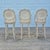 1990s Hollywood Regency Carved Faux Bois Cane Back Swivel Bar Stools With Arms, Set of 3 For Sale - Image 10 of 17