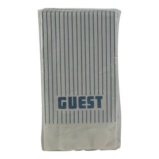 Vintage Late 20th Century Set of "Guest" Paper Napkins in Original Package For Sale