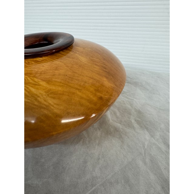 Todd Lewis Wooden Vessel, Signed For Sale - Image 12 of 12