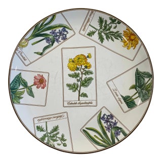 Discontinued Tiffany "Botanical" Floral Plate - 1996 For Sale