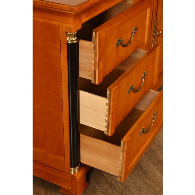 Late 20th Century Thomasville Grand Classics Biedermeier Style Maple Dresser For Sale - Image 5 of 18