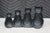Vintage Cast Iron Four Black Cats Silhouette Doorstop Paperweight 10" For Sale - Image 6 of 10