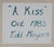 A Kiss, 1983 Signed Oil Painting by Edd Meyers For Sale - Image 4 of 4