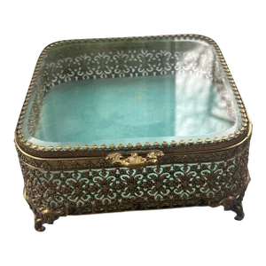 1920s Ormolu Jewelry Box